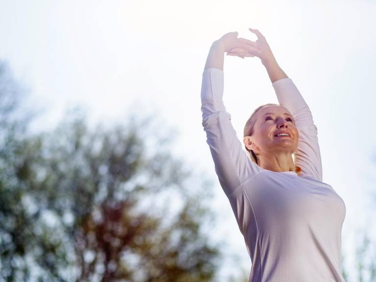 femme après une séance de sport