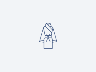 Pictogramme de peignoir