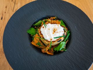 Entrée automnal restaurant l'Aromatik à Douarnenez